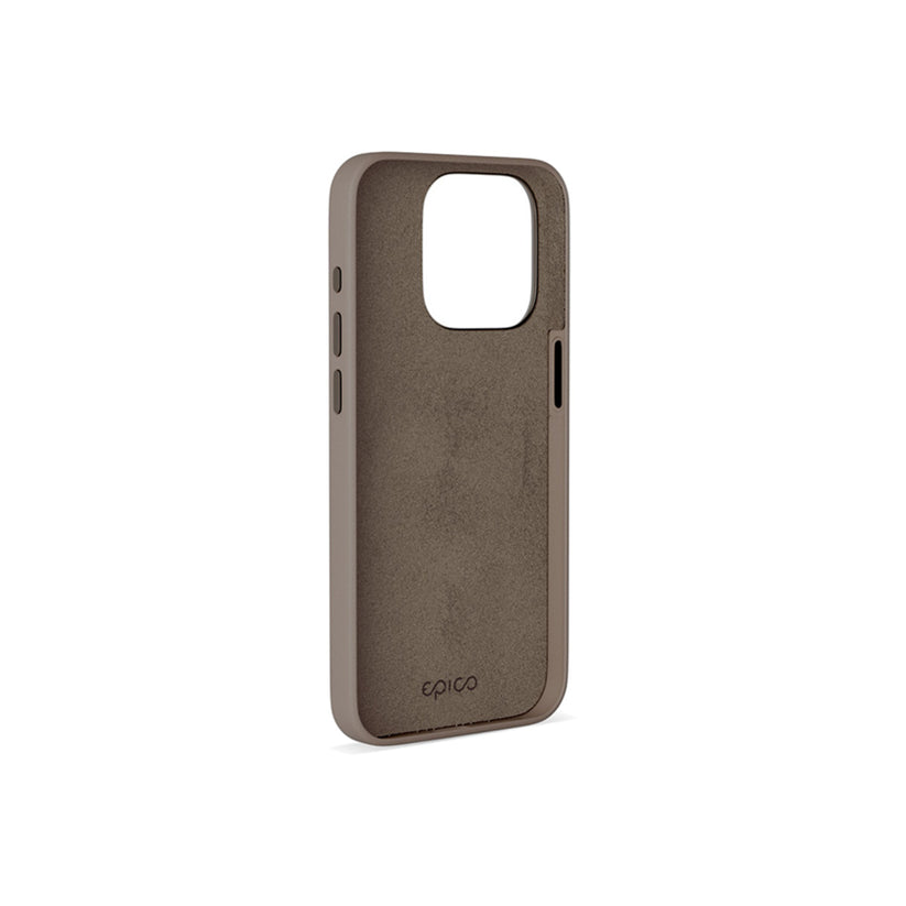Kožený kryt pro iPhone 15 Pro Max Epico Mag+ - pískový