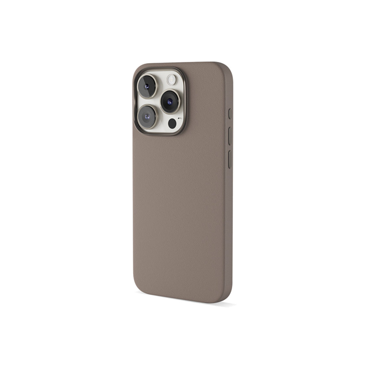 Kožený kryt pro iPhone 15 Pro Epico Mag+ - pískový - iSTYLE CZ