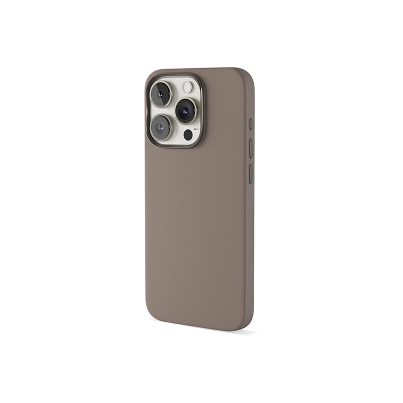 Kožený kryt pro iPhone 15 Pro Epico Mag+ - pískový - iSTYLE CZ