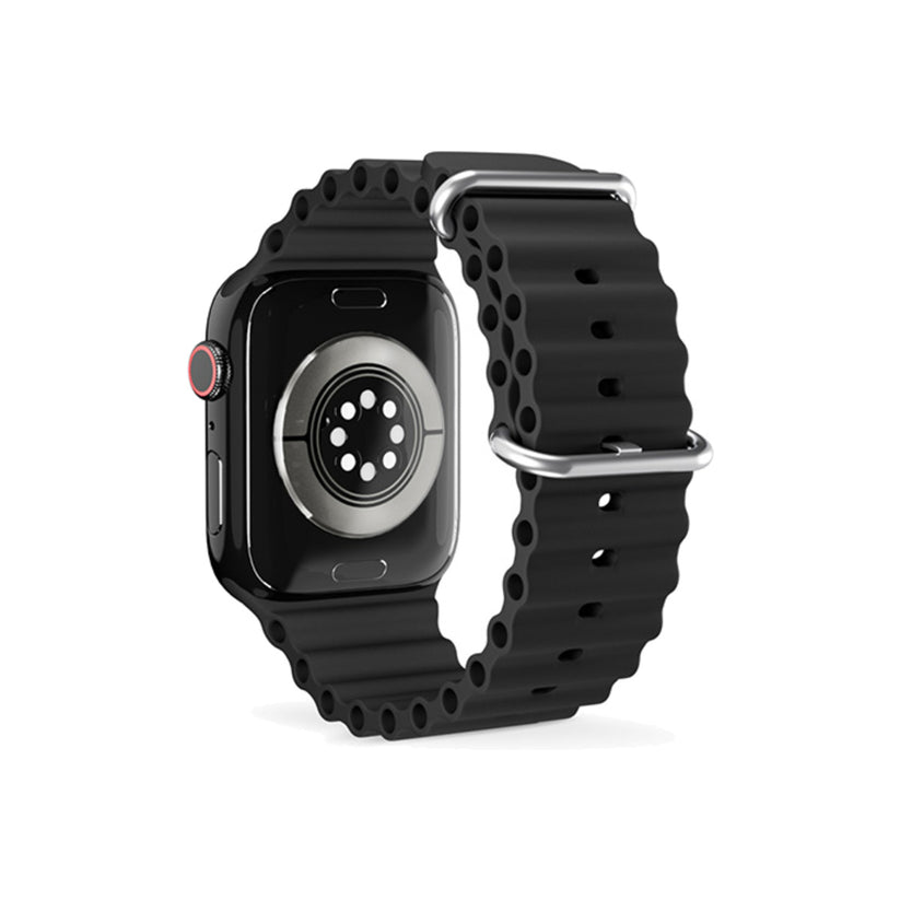 Řemínek pro Apple Watch 38/40/41 mm Epico Watch Strap Ocean - černý - iSTYLE CZ