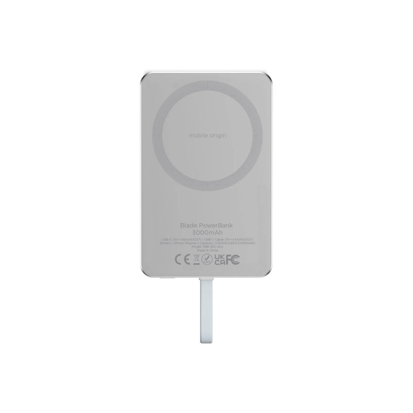 Mobile Origin Blade PowerBank 3000mAh, Silver