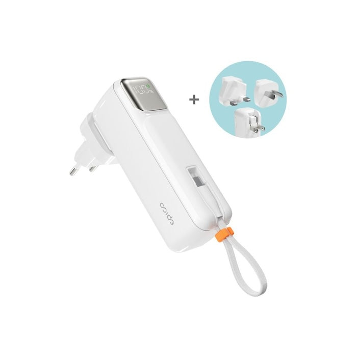 Cestovní powerbanka Epico UltraPack 2in1 5000mAh - bílá - iSTYLE CZ