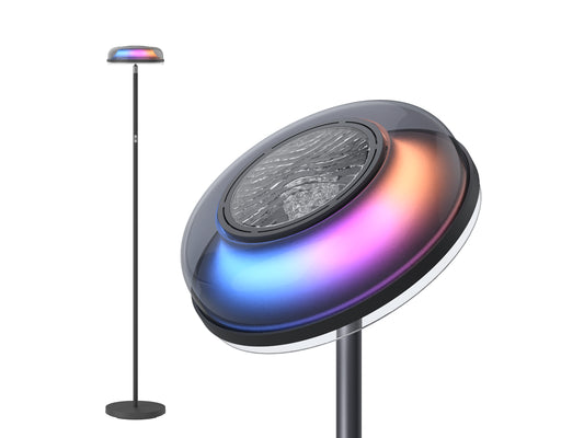 Stojací lampa Govee Uplighter RGBICWW Floor Lamp – černá