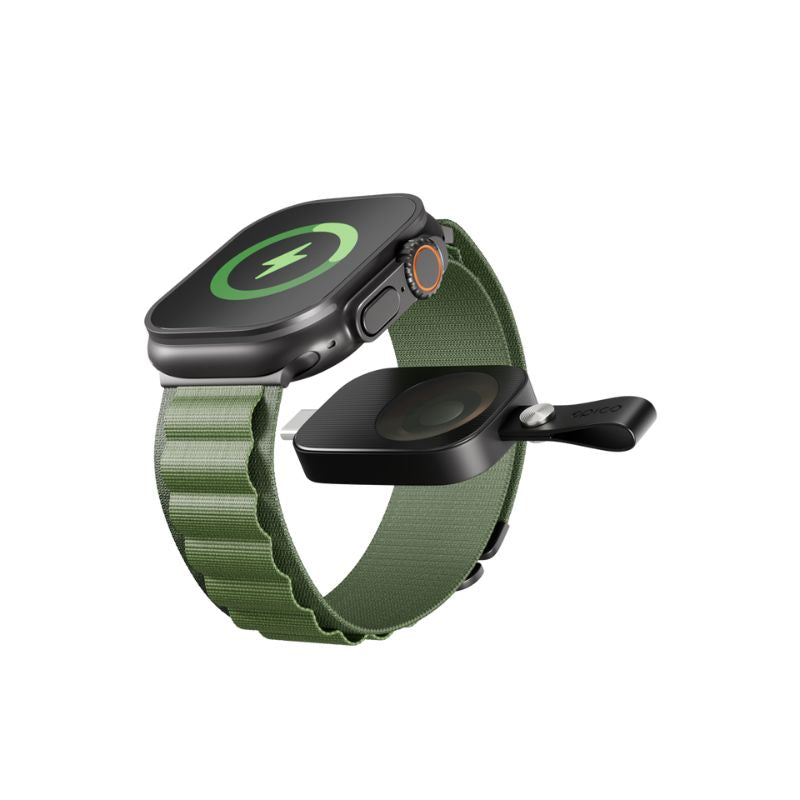 Bezdrátová nabíječka pro Apple Watch Epico UltraBase mini USB-C - černá