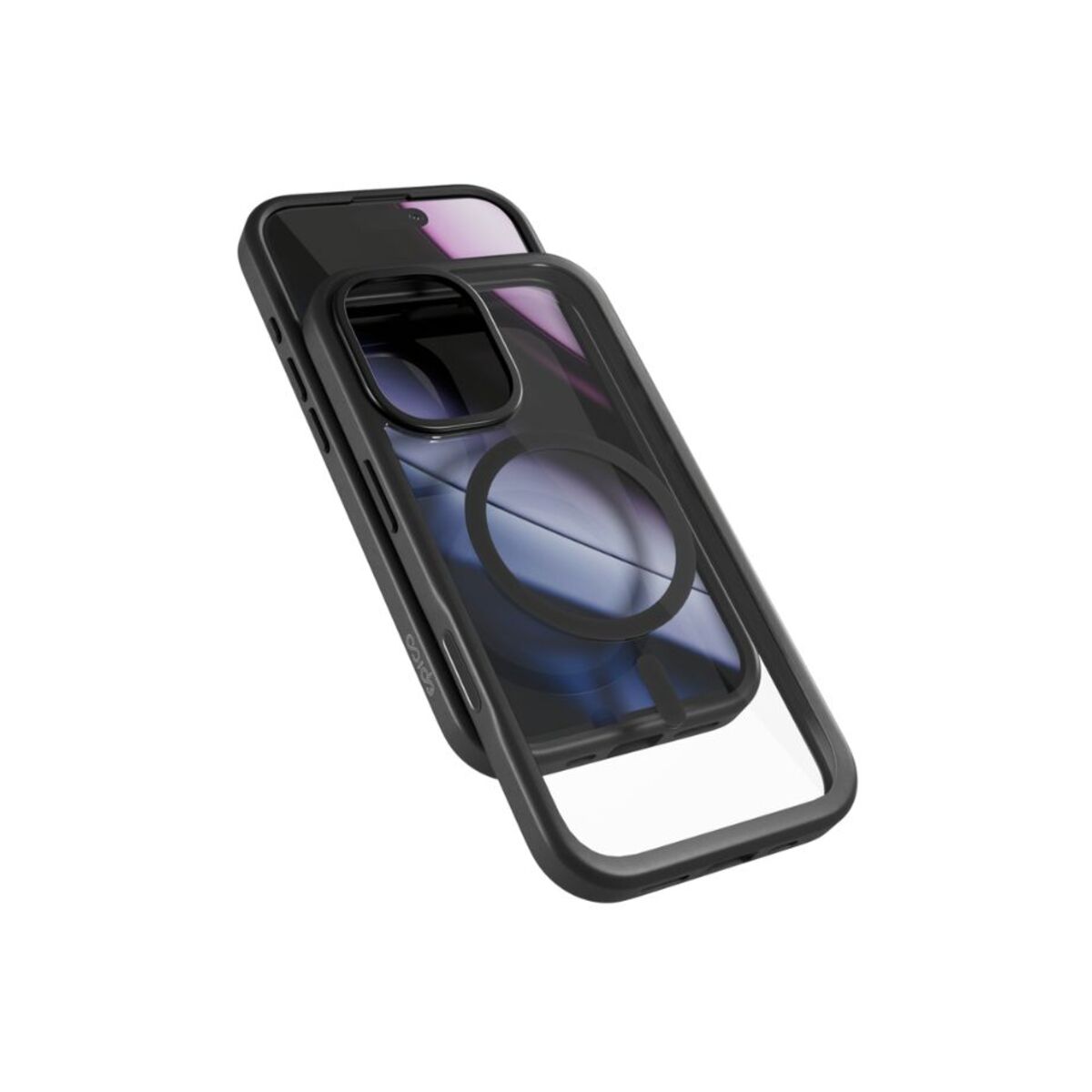 Kryt pro iPhone 17 Epico Hero Pro Mag+ Case - černý průhledný
