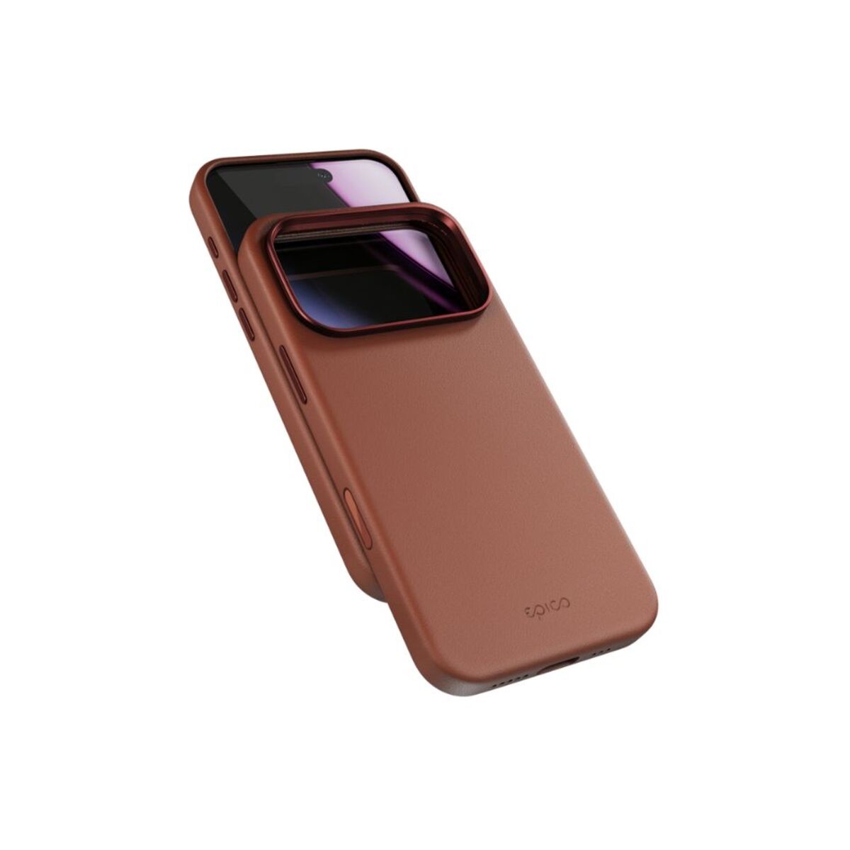 Kryt pro iPhone 17 Pro Epico Leather Pro Mag+ Case - hnědý
