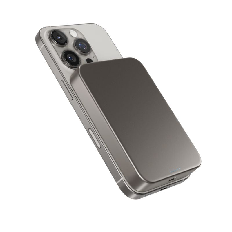 Bezdrátová hliníková powerbanka Epico UltraPack Qi2 10000mAh Mag+ EM71b - titanová