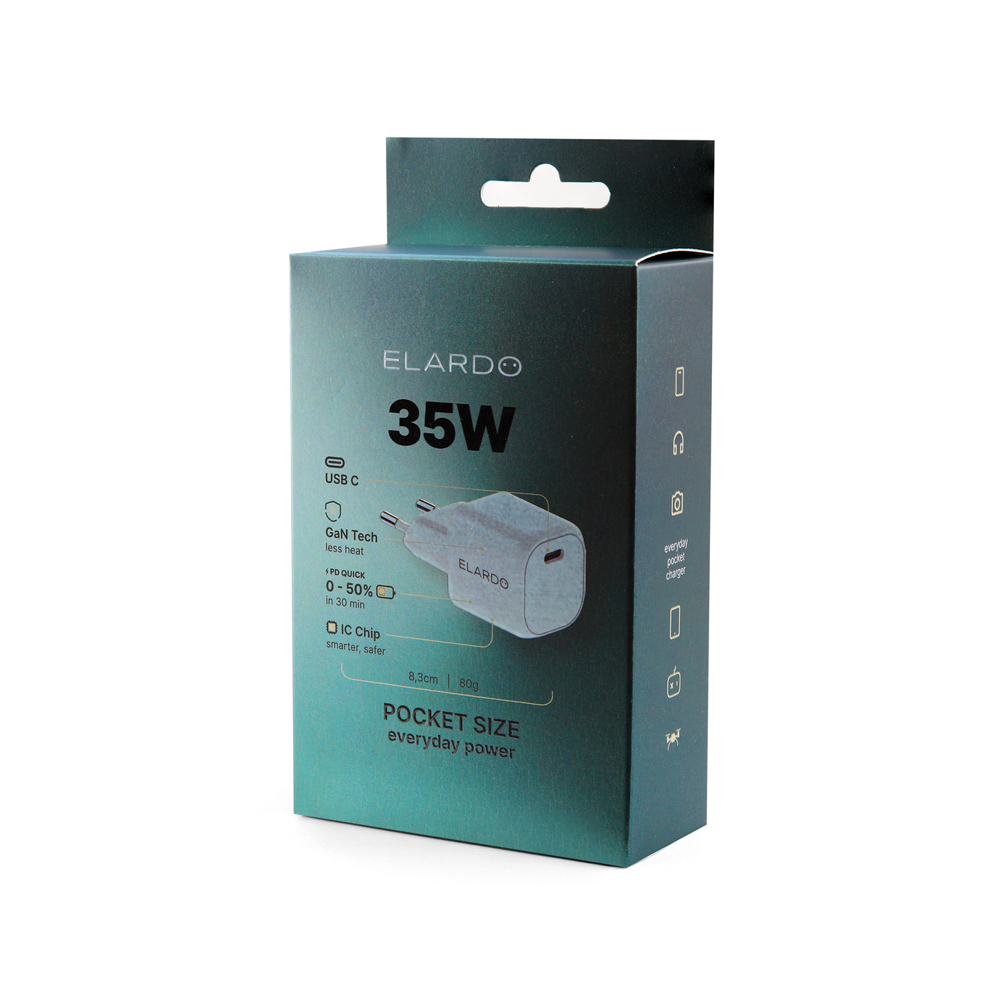 Kompaktní USB-C nabíječka ELARDO Everyday Charger 35W GaN