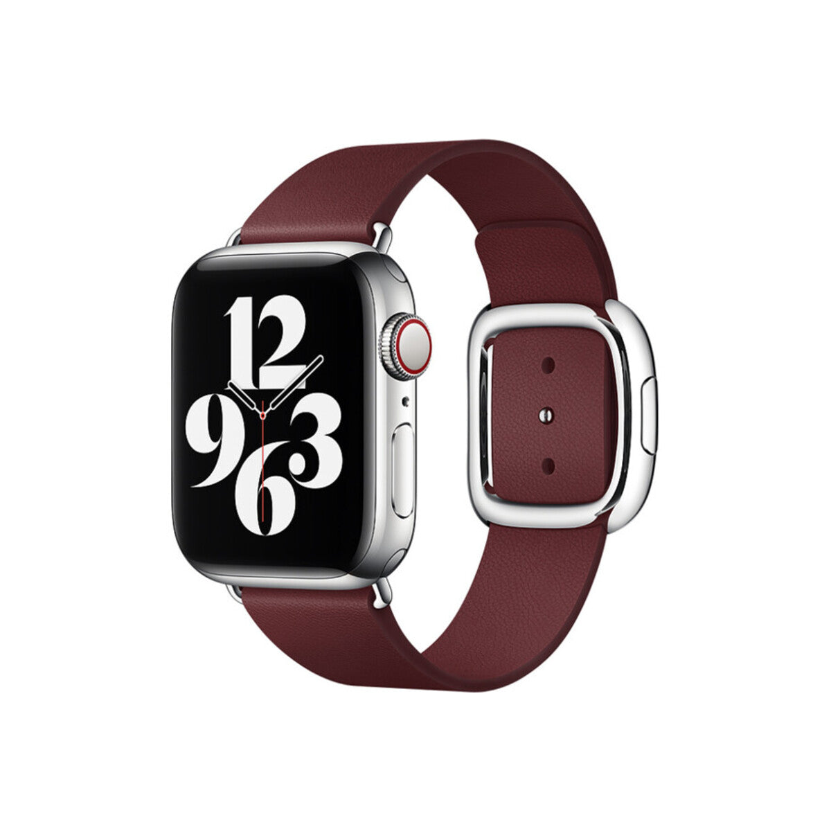 Řemínek s moderní přezkou pro Apple Watch 38/40/41mm vel. L - granátový