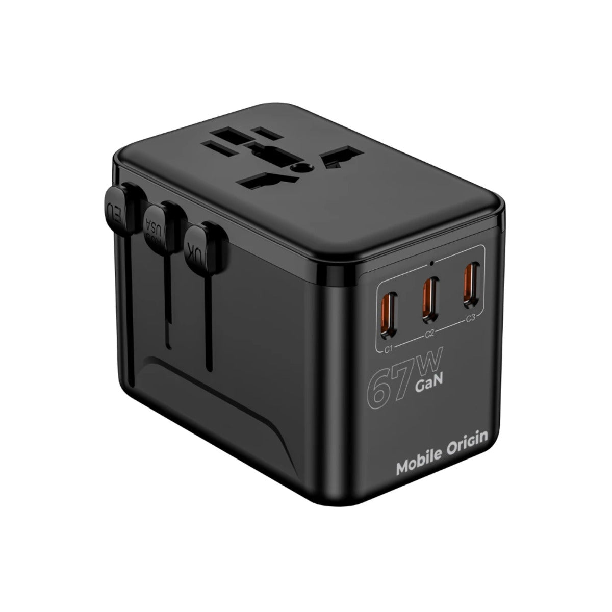 Cestovní adaptér Mobile Origin GaN 67W Travel Adapter