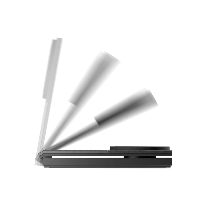 Bezdrátová nabíječka s mezinárodními adaptéry Native Union Rise 3-in-1 Qi2 - černá - iSTYLE CZ