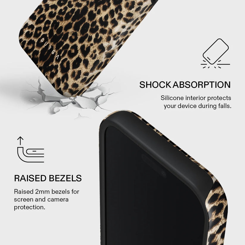 Kryt pro iPhone 17 Pro Max Burga Player Tough MagSafe Case - leopard - iSTYLE CZ
