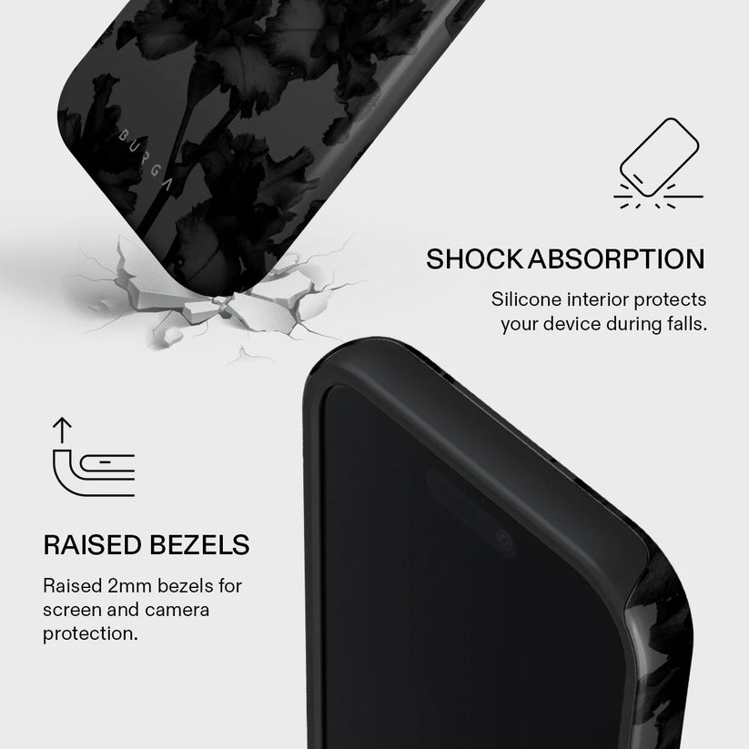 Kryt pro iPhone 17 Burga Nocturnal Tough MagSafe Case - květinový tmavý - iSTYLE CZ