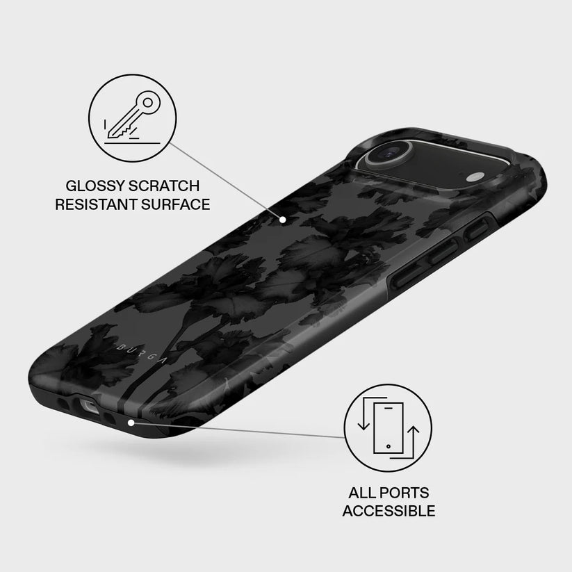 Kryt pro iPhone Air Burga Nocturnal Tough MagSafe Case - květinový tmavý - iSTYLE CZ