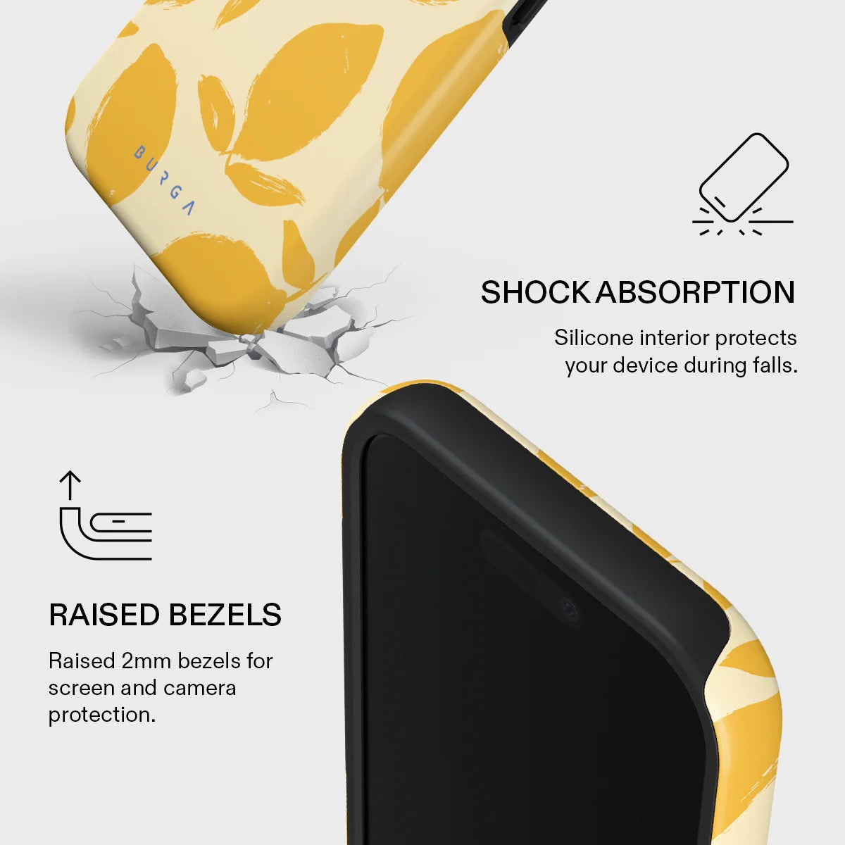 Kryt pro iPhone 17 Burga Lemon Tart Tough MagSafe Case - citrón - iSTYLE CZ
