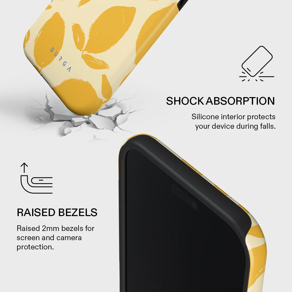 Kryt pro iPhone Air Burga Lemon Tart Tough MagSafe Case - citrón - iSTYLE CZ