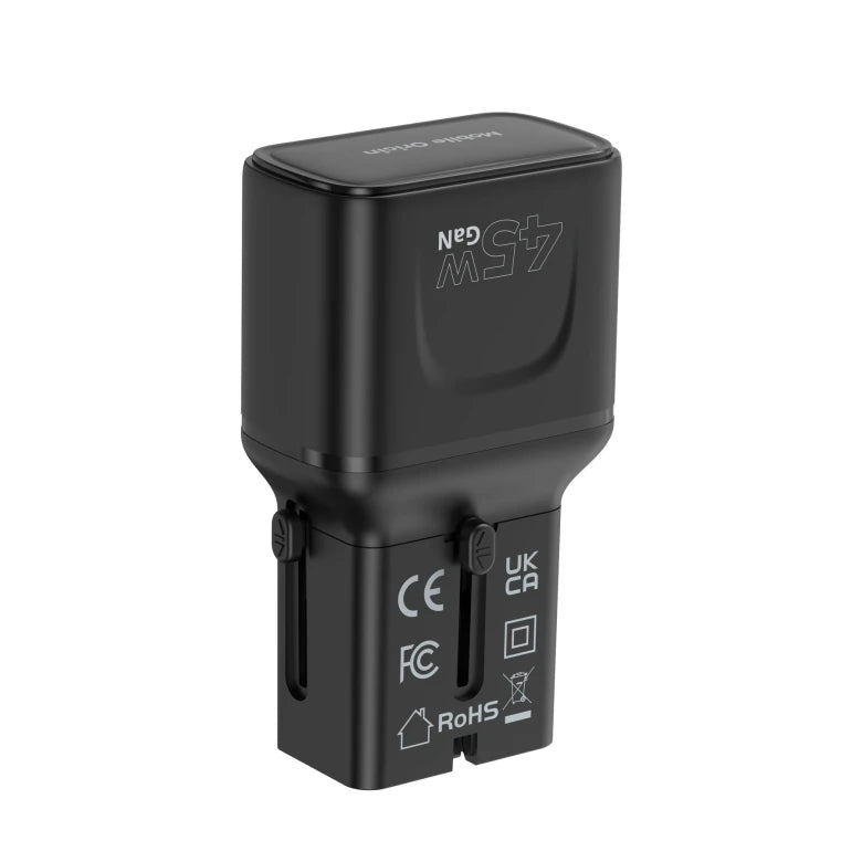 45W cestovní adaptér Mobile Origin PW26 - černý - iSTYLE.cz