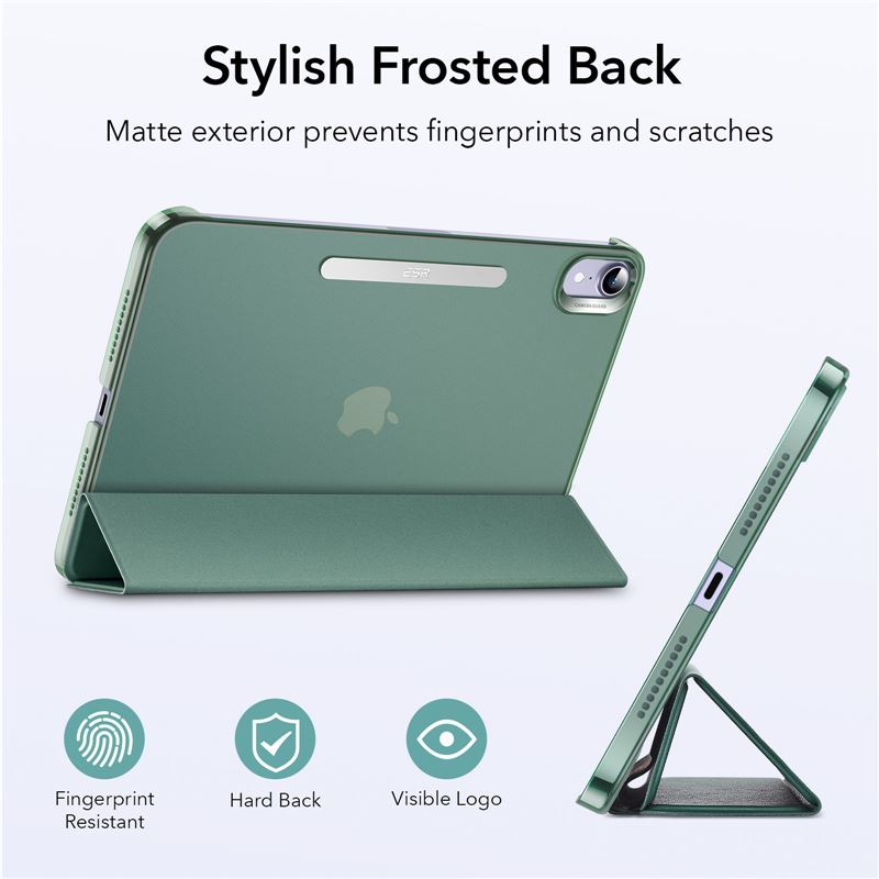 Pouzdro na iPad mini 6 ESR Ascend Trifold - tmavě zelené