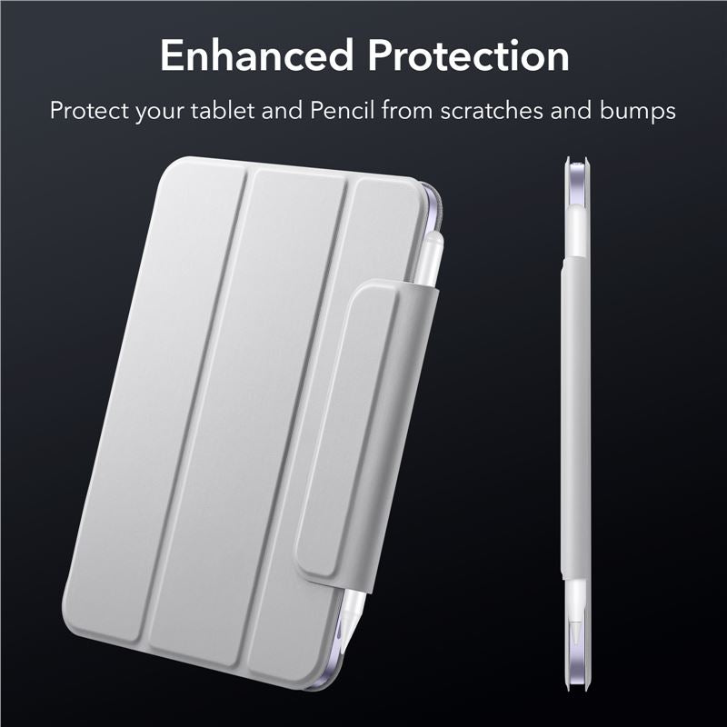 Pouzdro na iPad mini 6 ESR Rebound Magnetic - stříbrno šedé