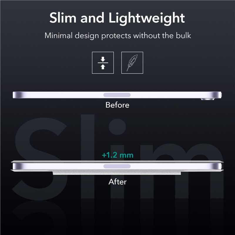 Pouzdro na iPad mini 6 ESR Rebound Magnetic - stříbrno šedé