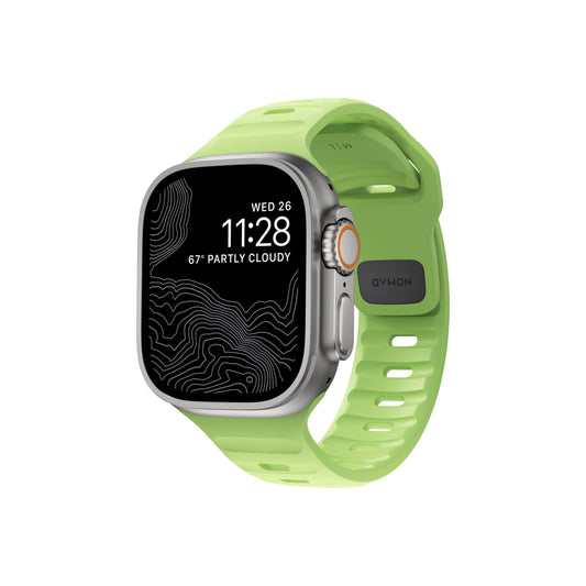 Řemínek pro Apple Watch 42/44/45/49 mm Nomad Sport Strap Glow 2.0 - iSTYLE CZ