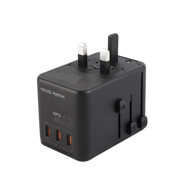 Cestovní adaptér Mobile Origin GaN 67W Travel Adapter