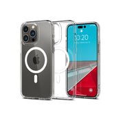 MagSafe kryt na iPhone 14 Pro Max Spigen Crystal Hybrid Mag - bílý - iSTYLE CZ