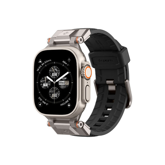 Řemínek pro Apple Watch 42/44/45/49 mm Spigen Dura Pro Armor Band - černý - iSTYLE CZ