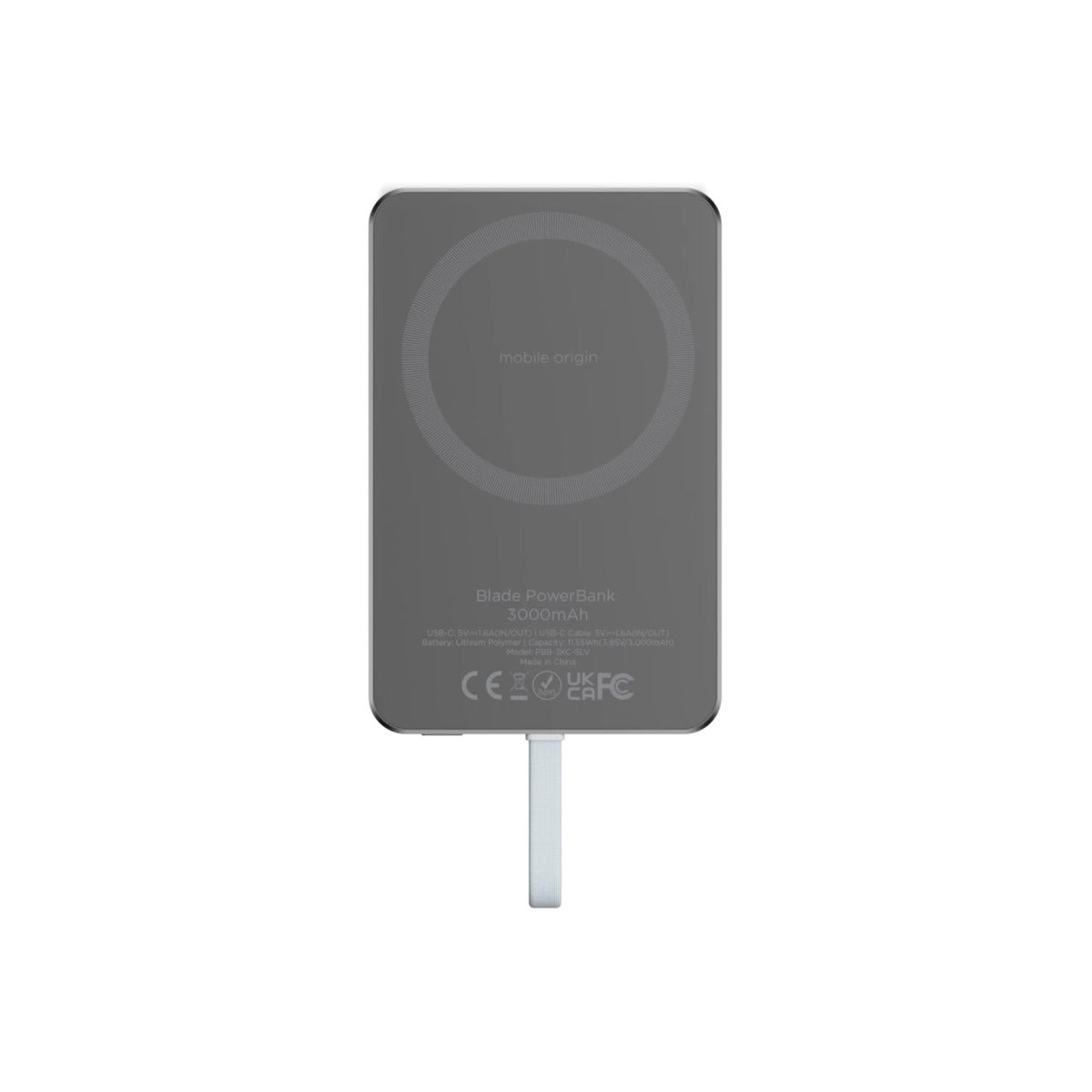 Mobile Origin Blade PowerBank 3000mAh, Grey