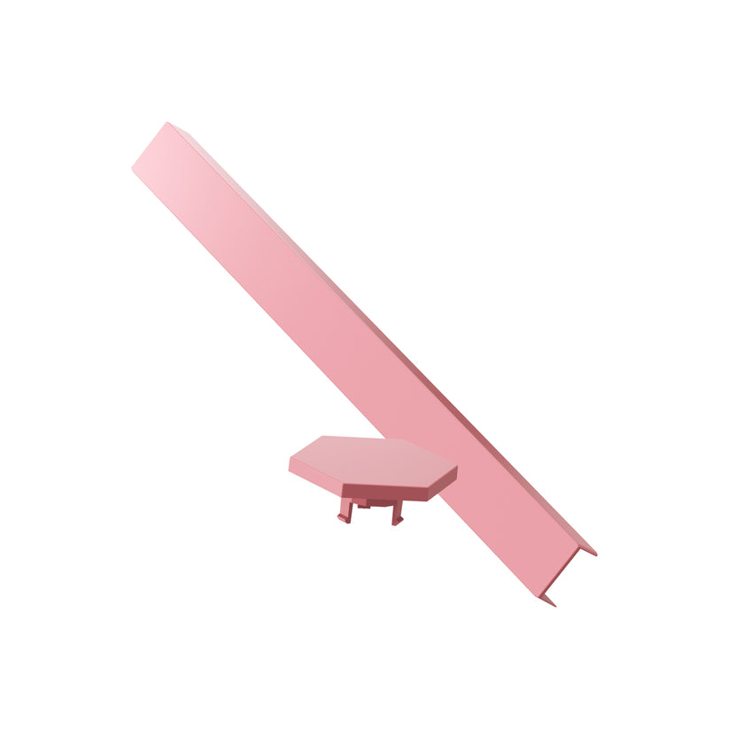 LED světelná sada 9 kusů Nanoleaf Lines Skin - matně růžová