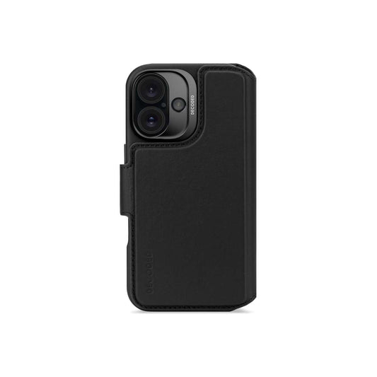 Kožená odnímatelná peněženka Decoded pro iPhone 16 - černá - iSTYLE CZ
