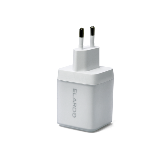 67W výkonná duální USB-C nabíječka ELARDO Everyday Charger GaN