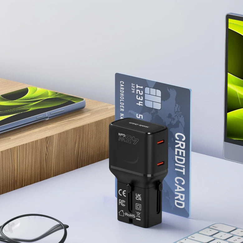 45W cestovní adaptér Mobile Origin PW26 - černý - iSTYLE.cz