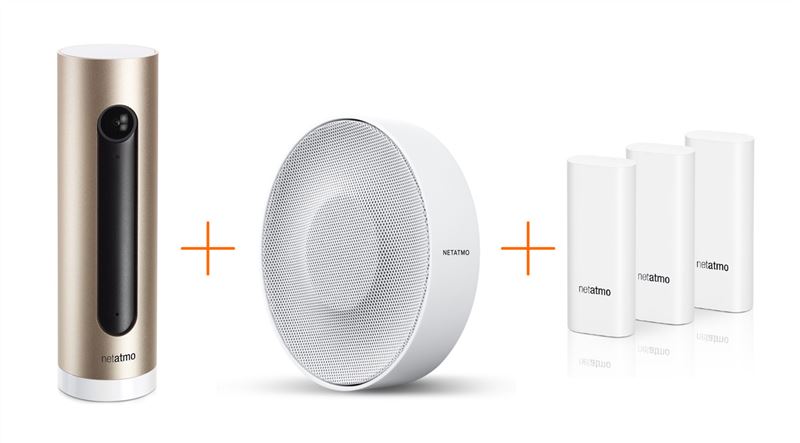Kamera Netatmo Welcome + bezpečnostní siréna a senzor oken a dveří