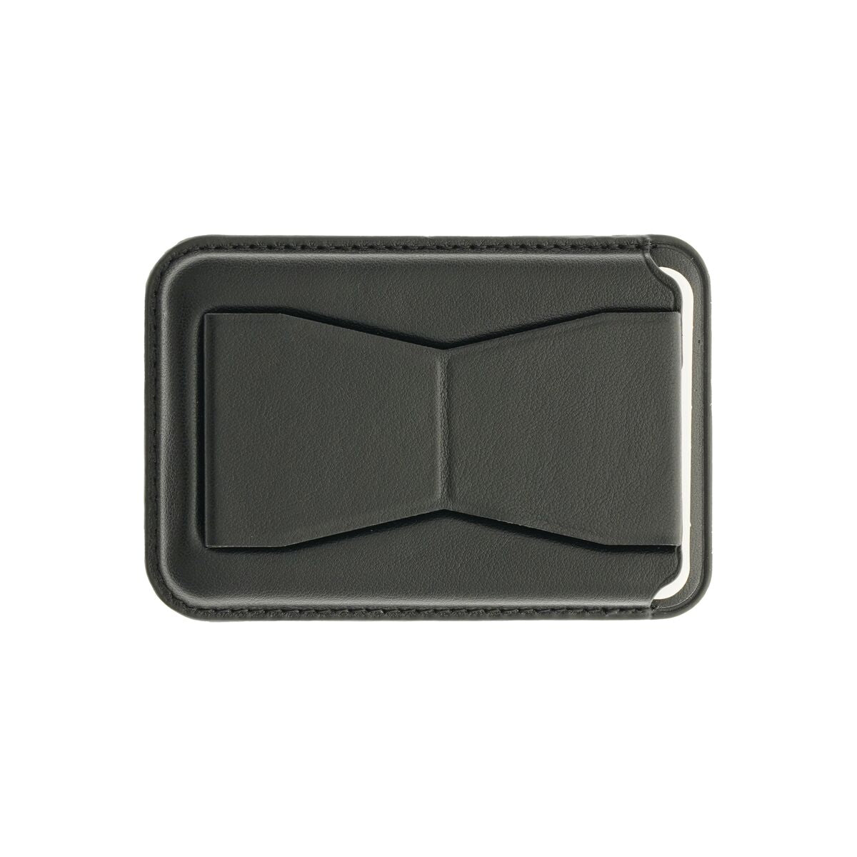 Kožená MagSafe peněženka Dviced s podstavcem – černá - iSTYLE CZ