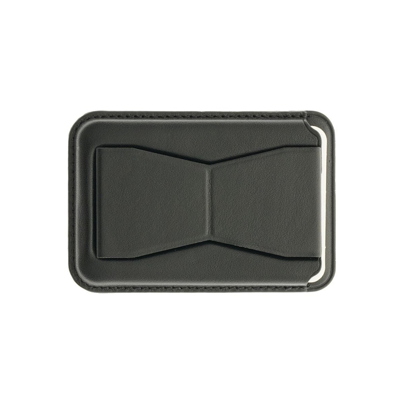 Kožená MagSafe peněženka Dviced s podstavcem – černá - iSTYLE CZ