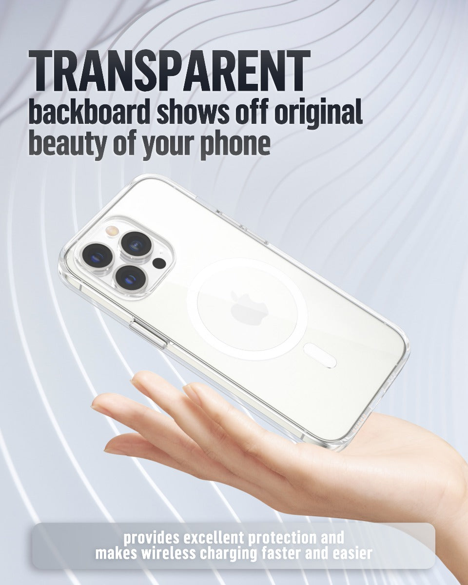 MagSafe kryt na iPhone 14 / 13 Blueo Crystal Pro Drop Case - průhledný