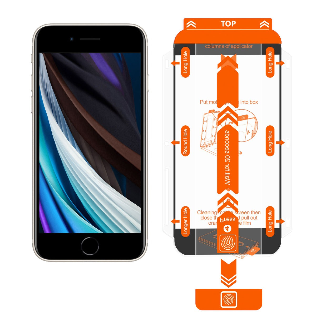 2 kusy ochranného skla pro iPhone 8/7/SE 2022 Mobile Origin Screen Guard - iSTYLE CZ