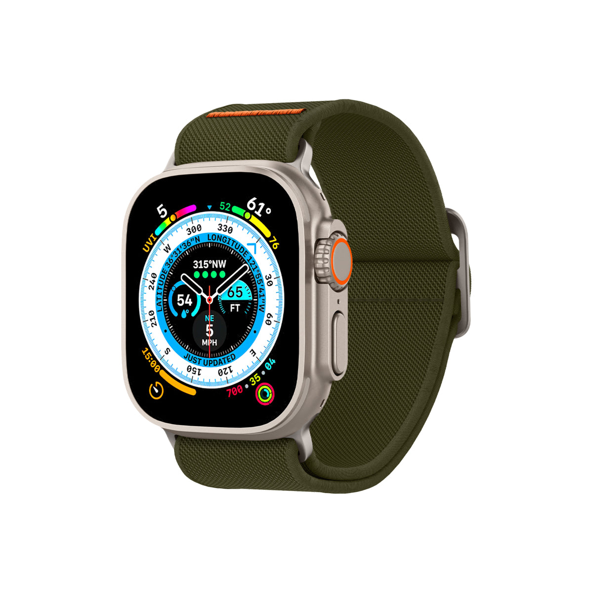 Řemínek pro Apple Watch 42/44/45/49mm Spigen Lite Fit Ultra - khaki - iSTYLE CZ