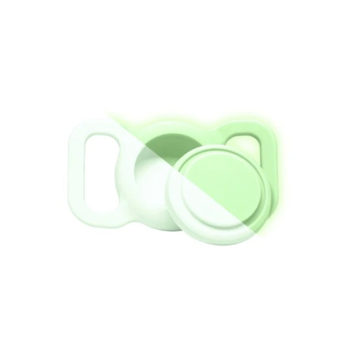 Obojek pro mazlíčky s držákem na AirTag Mobile Origin - svítící zelená - iSTYLE CZ