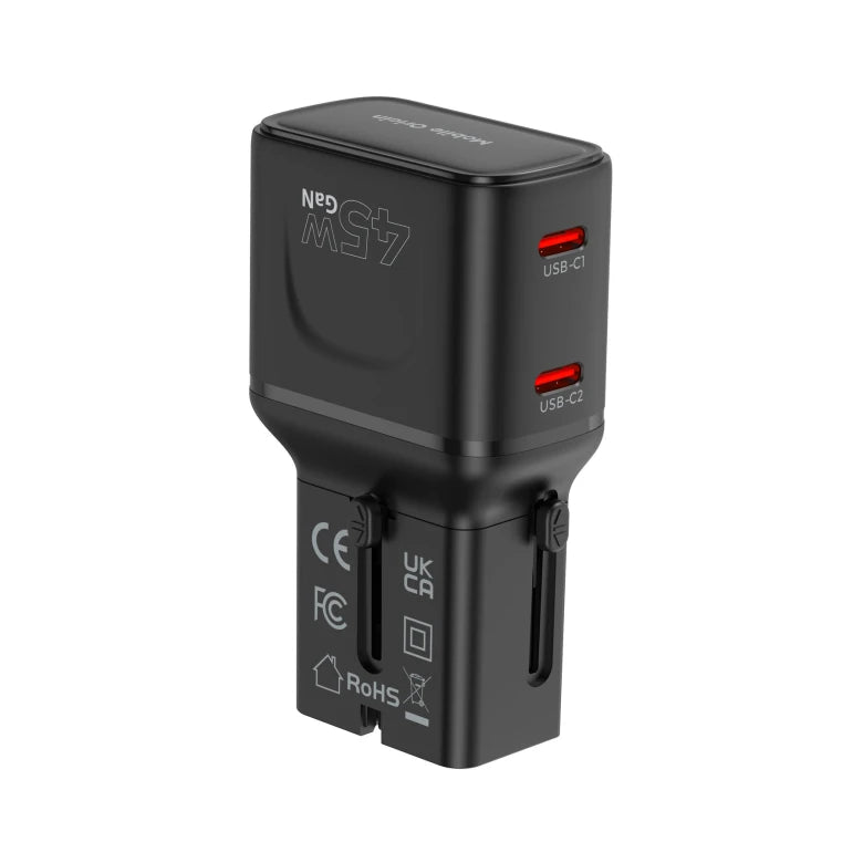 45W cestovní adaptér Mobile Origin PW26 - černý - iSTYLE.cz