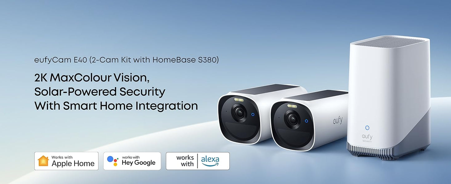 2K venkovní kamera se solárním nabíjením Anker eufy E40 - bílá