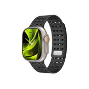 Řemínek pro Apple Watch 44/45/46/49 mm Mobile Origin Elegant Strap s magnetickým zapínáním – černý