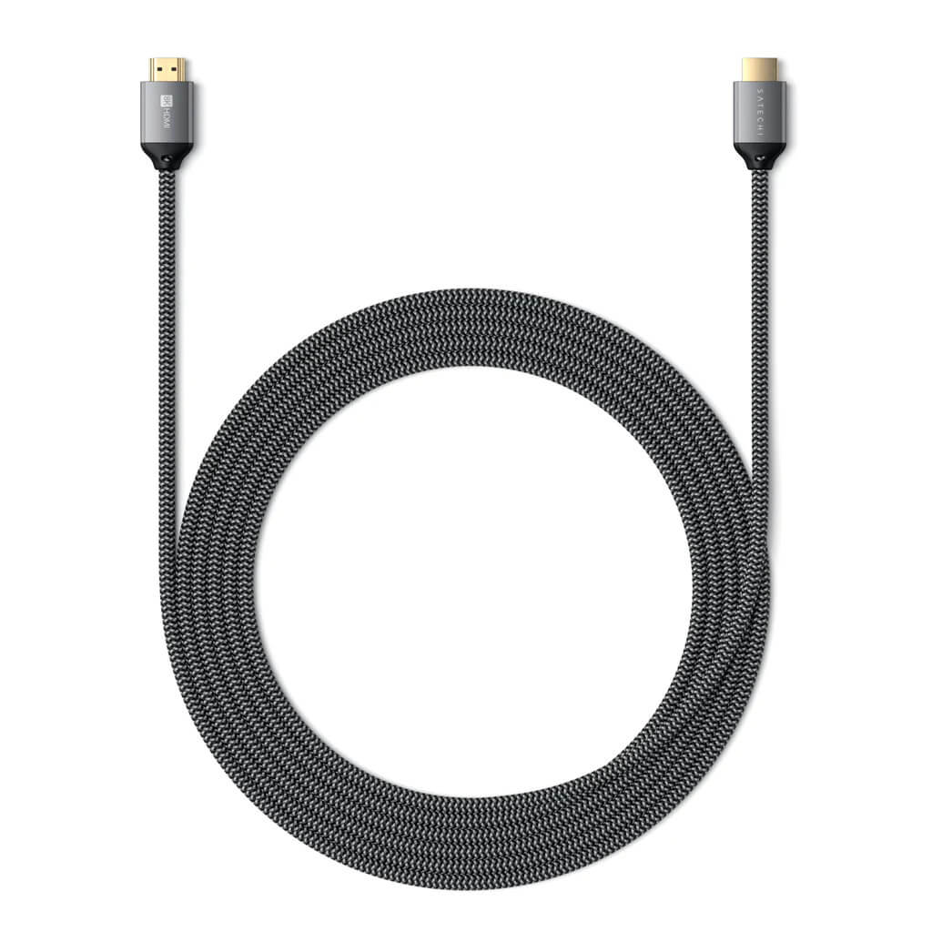 Opletený 2m kabel Satechi 8K Ultra HD High Speed HDMI - černý - iSTYLE CZ