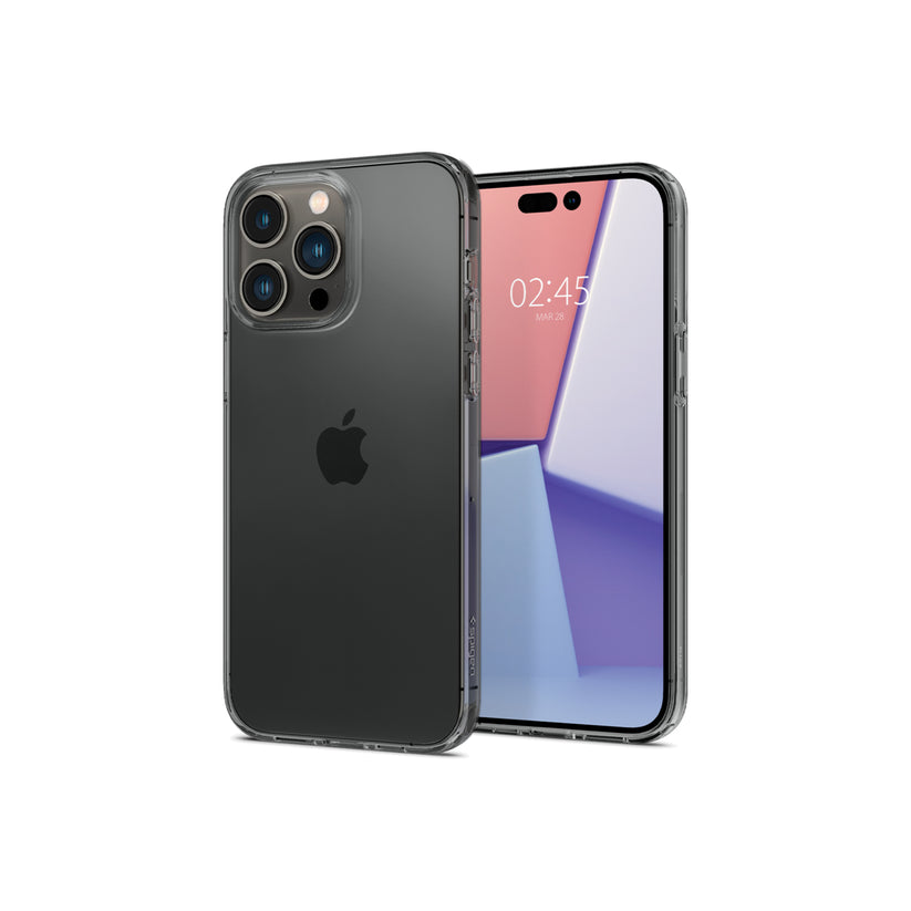 Kryt na iPhone 14 Pro Spigen Crystal Flex - šedý