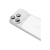 Ochrana objektivu na iPhone 18 Pro Max Epico Aluminium AntiReflective Lens & Island Protector - stříbrná