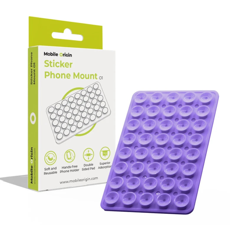 Držák telefonu Sticker Phone Mount O1 Mobile Origin – fialový