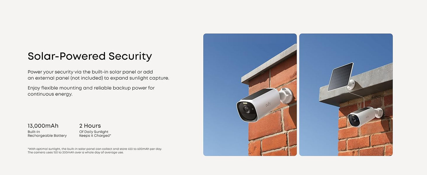 2K venkovní kamera se solárním nabíjením Anker eufy E40 - bílá