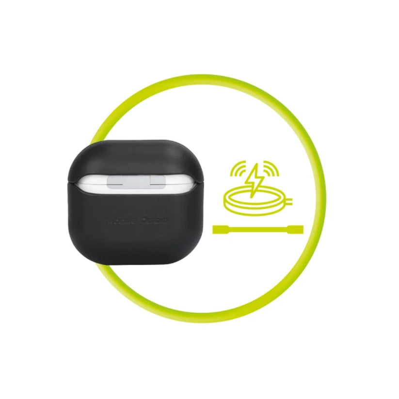 Kožené pouzdro pro AirPods 4 Mobile Origin Leather Case - černé