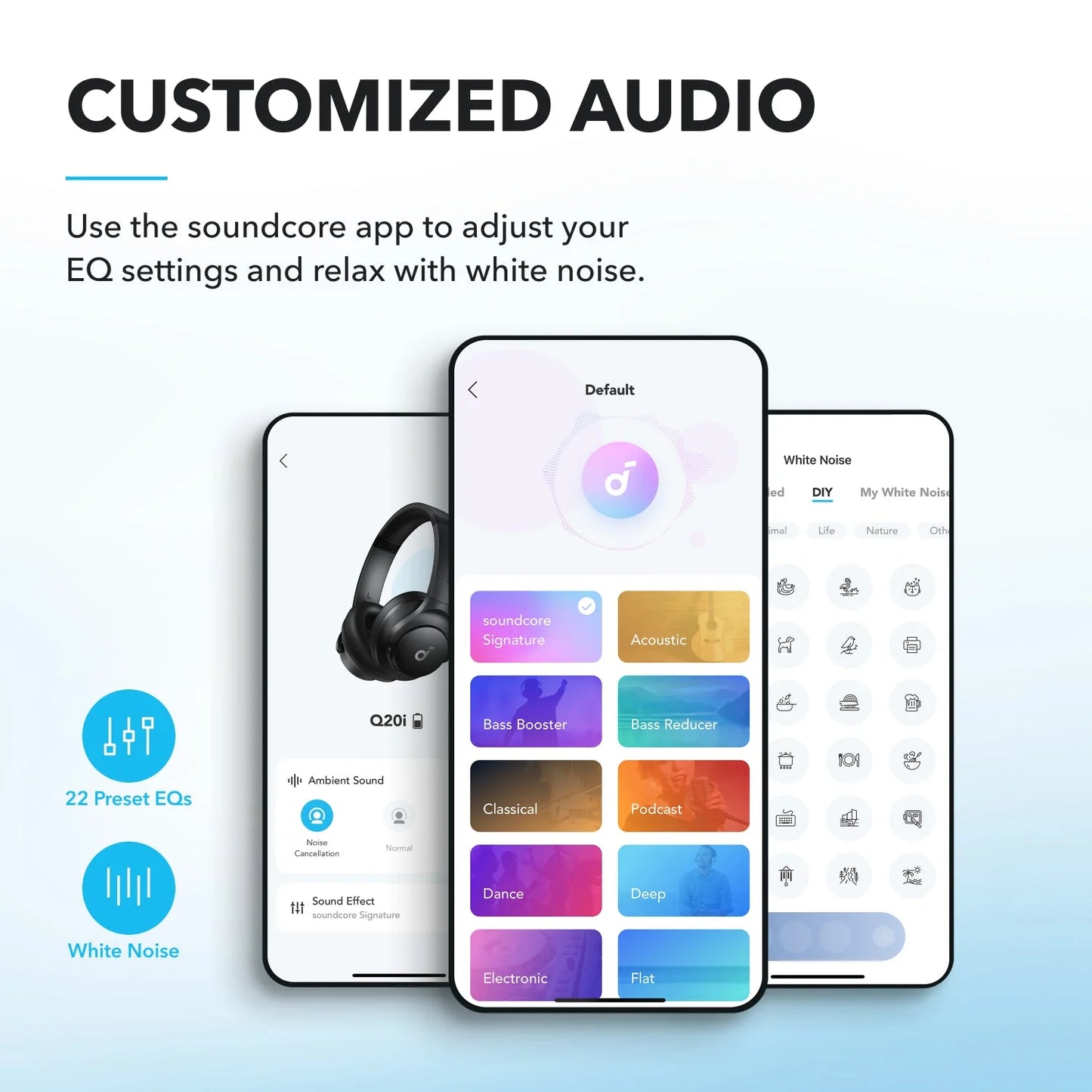 Bezdrátová sluchátka Anker soundcore Q20i - černá